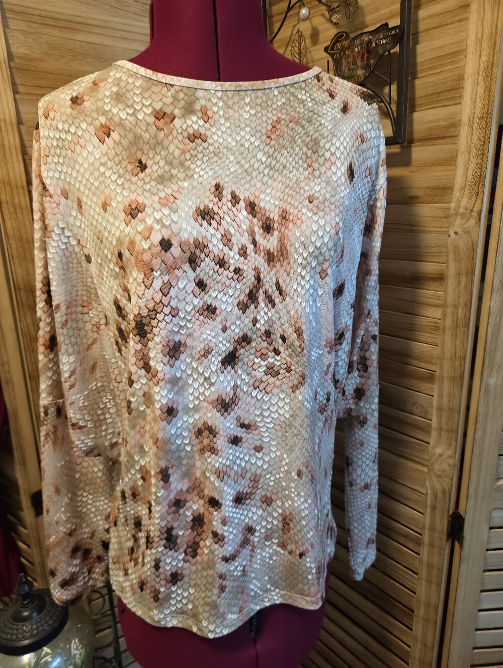 Clara Sunwoo S Taupe Pink Shimmery Top